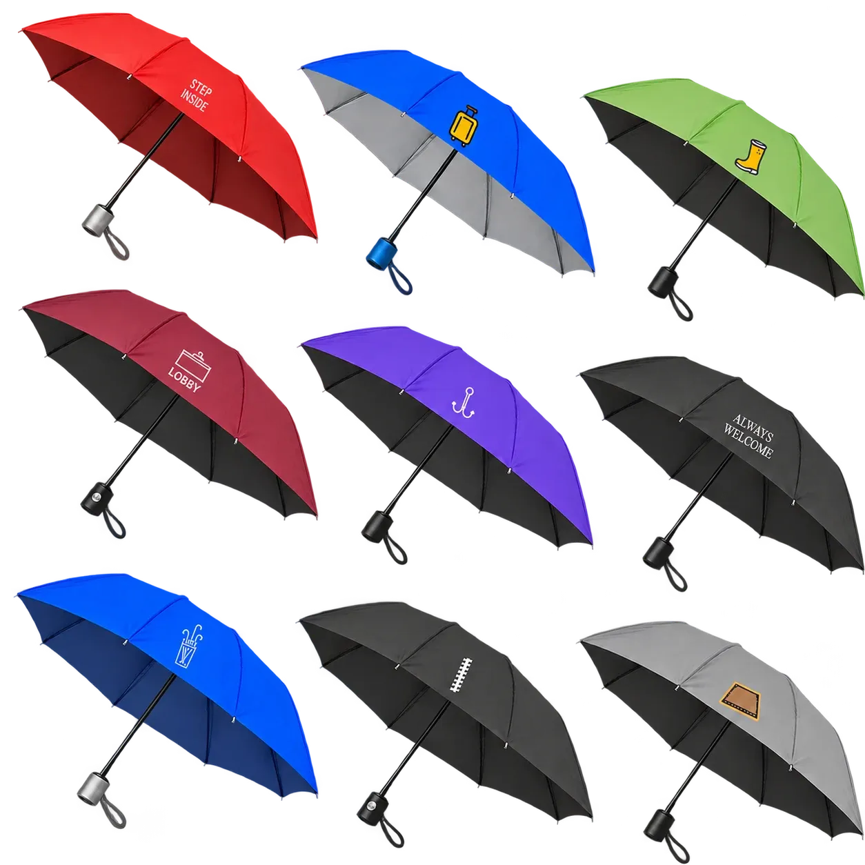 Custom Foldable Umbrella Printing