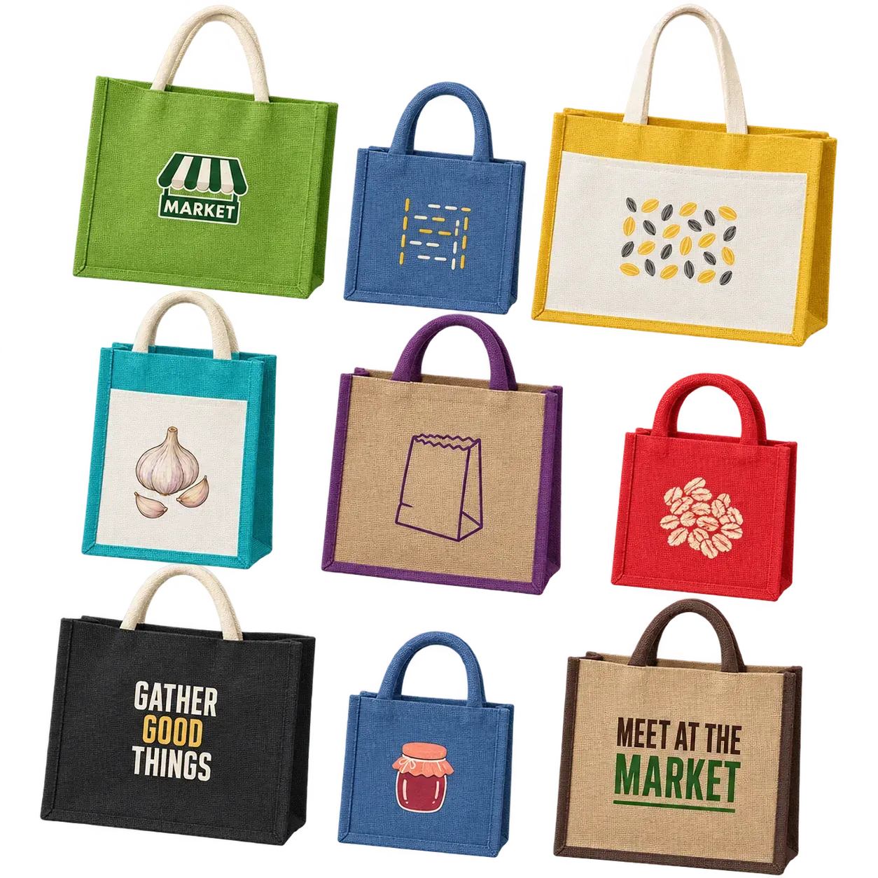 Custom Jute Bag Printing