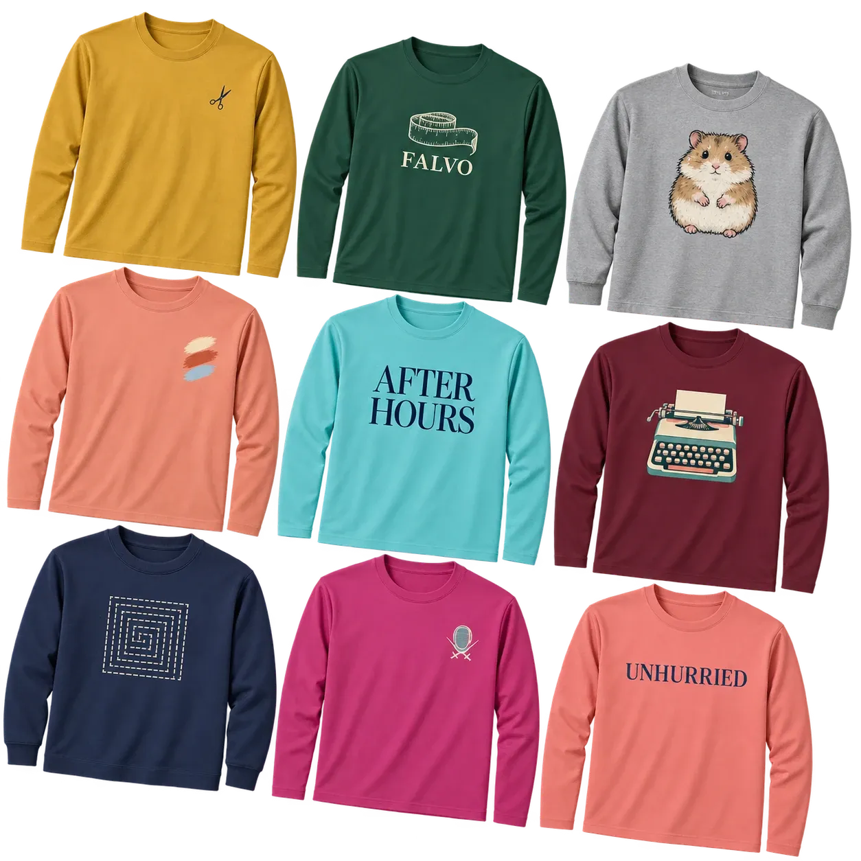 Custom Long Sleeve T-Shirt Printing