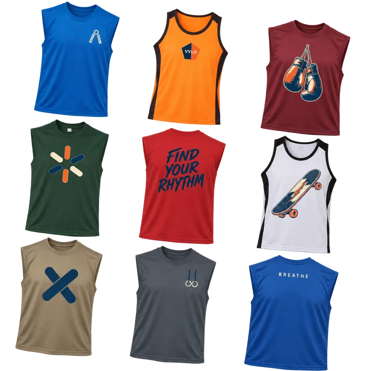 Custom Sleeveless T-Shirt Printing