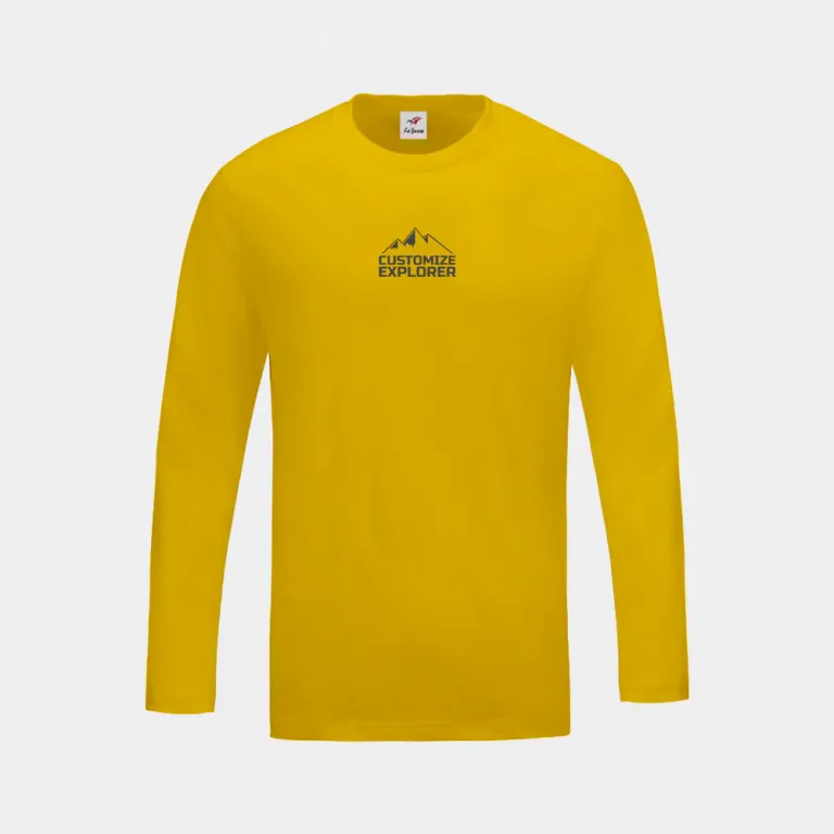 Round Neck Long-sleeved Cotton T-shirts