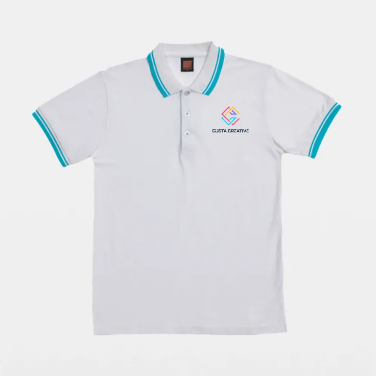 CVC Honeycomb Tipped Collar & Cuff Polo T-shirts