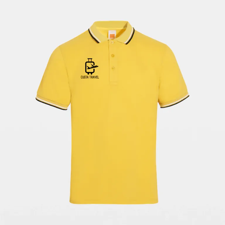 CVC Honeycomb Tipped Collar & Cuff Polo T-shirts