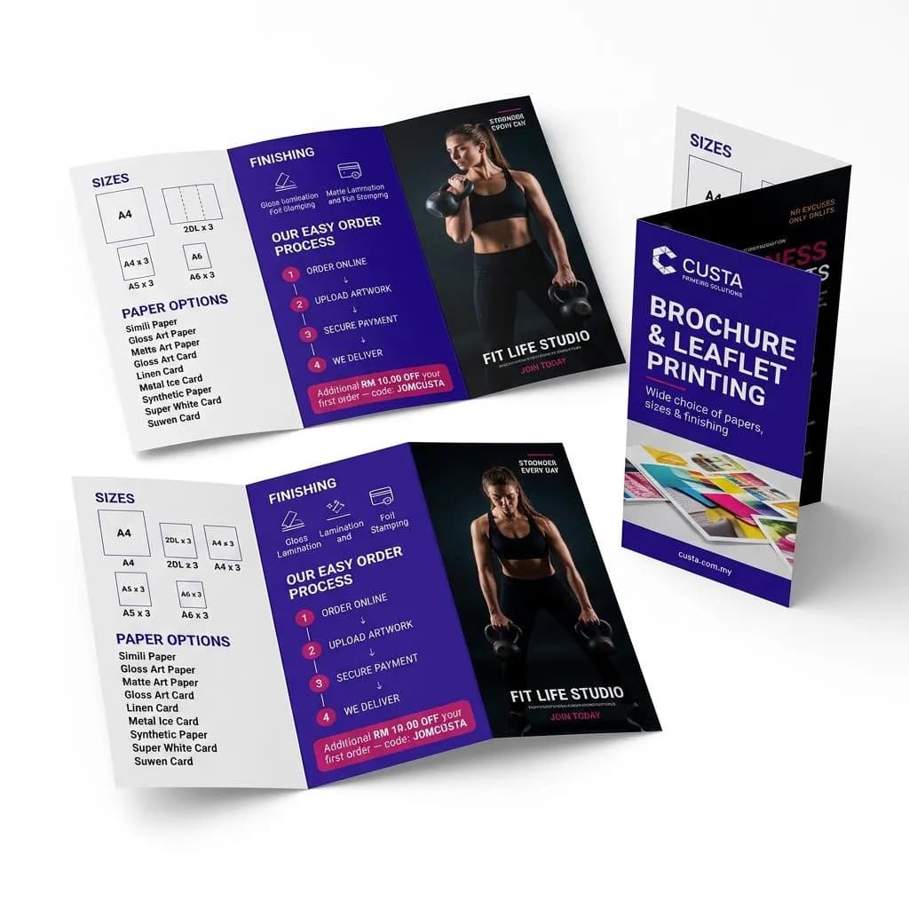 z fold brochure leaflet a4