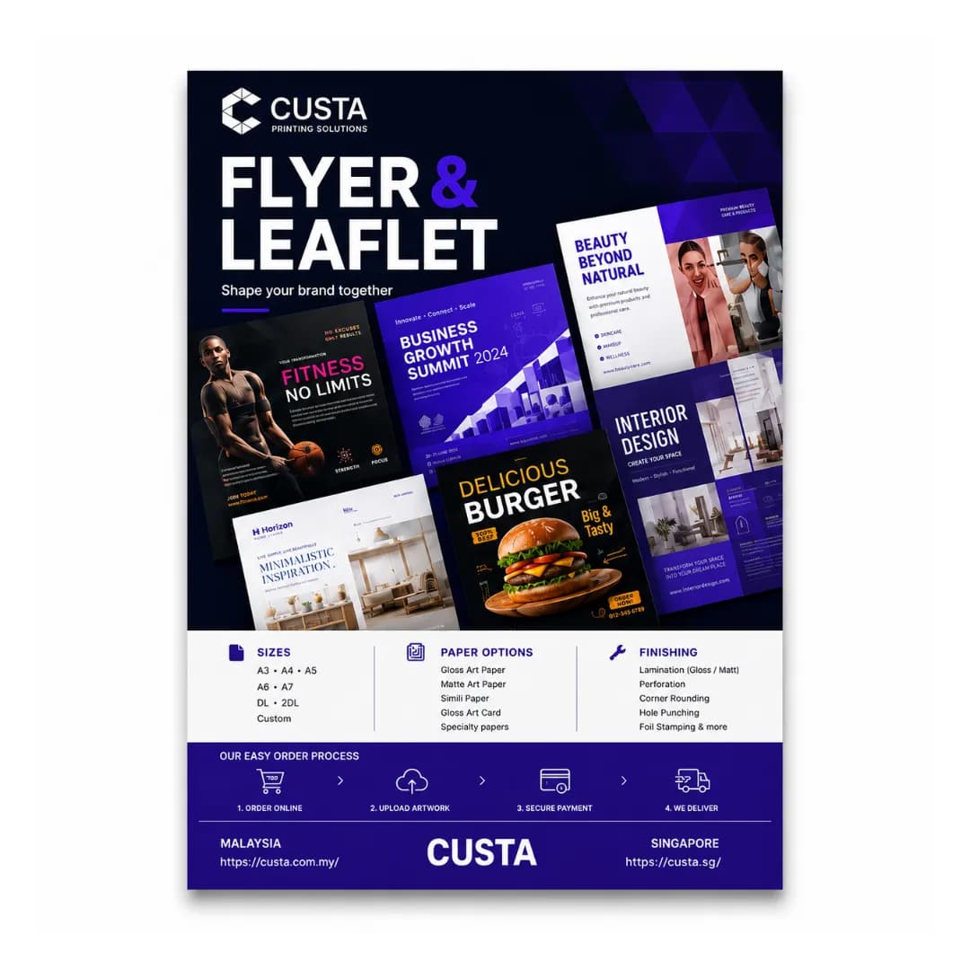 a4 standard flyer leaflet