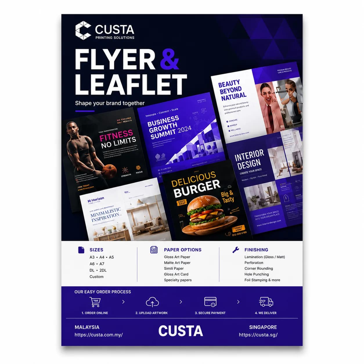 a4 standard flyer leaflet