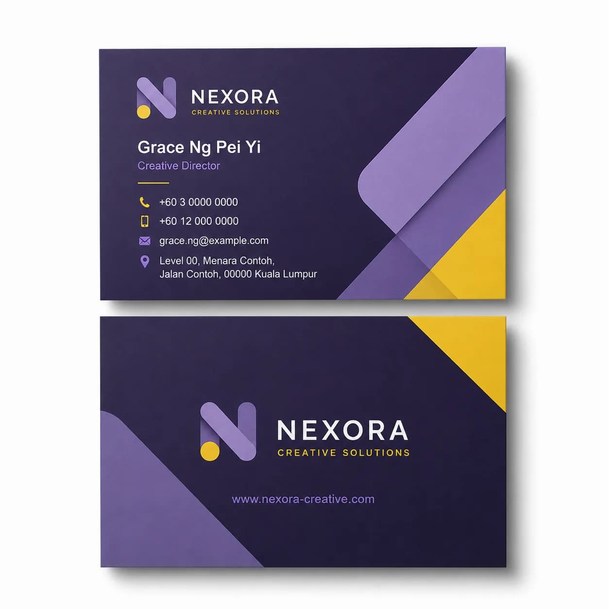 business card soft touch lamination