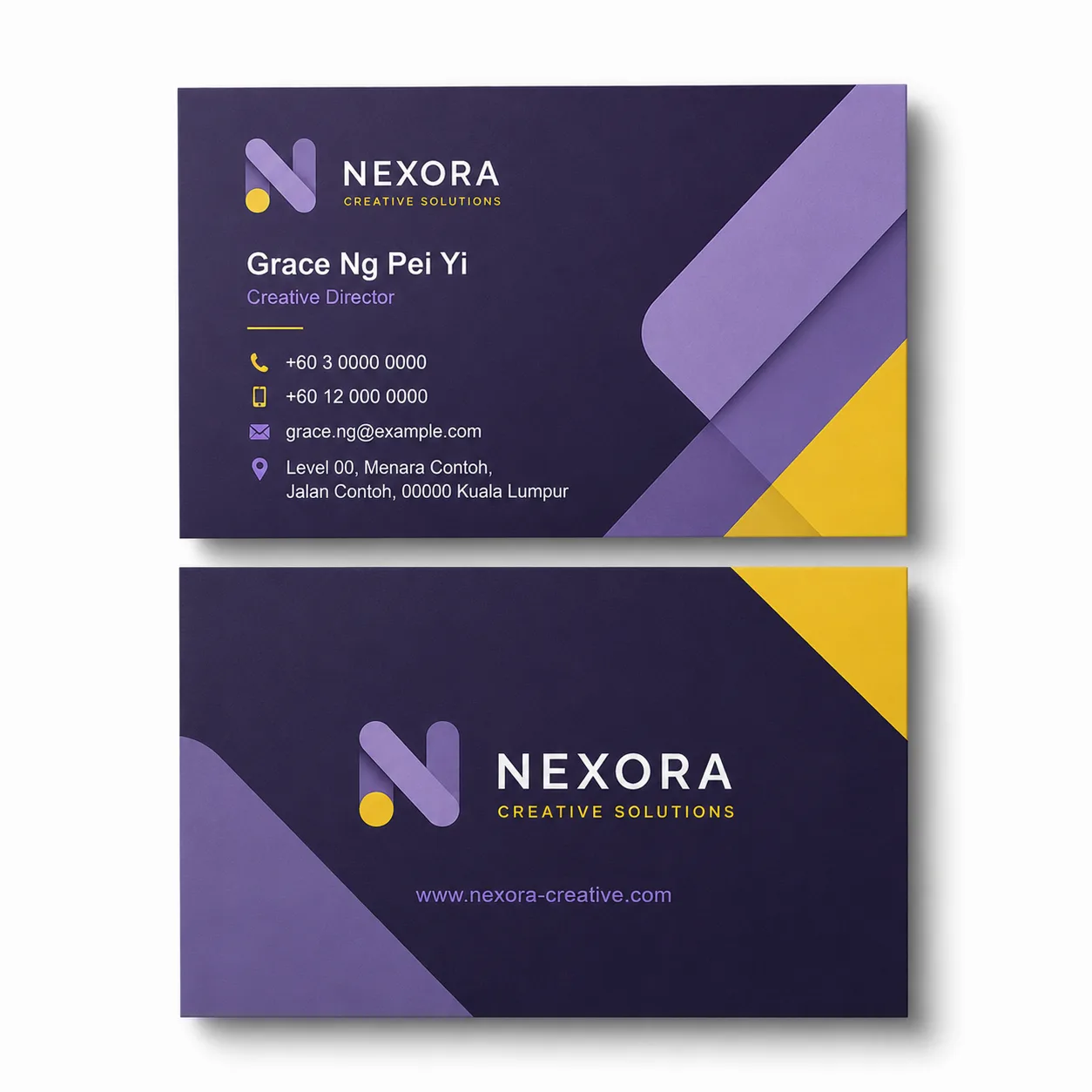 business card soft touch lamination