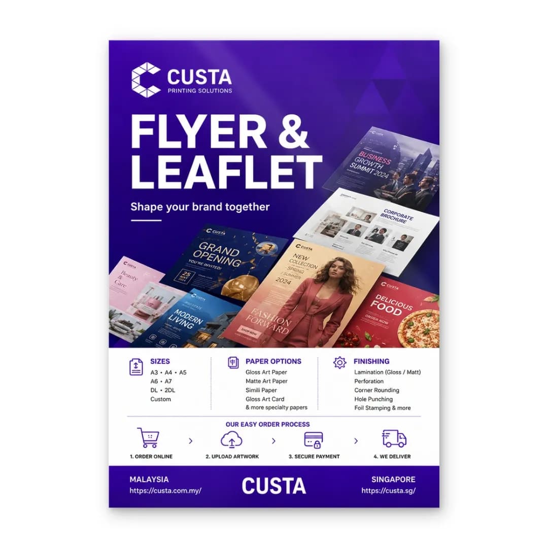 gloss lamination flyer leaflet