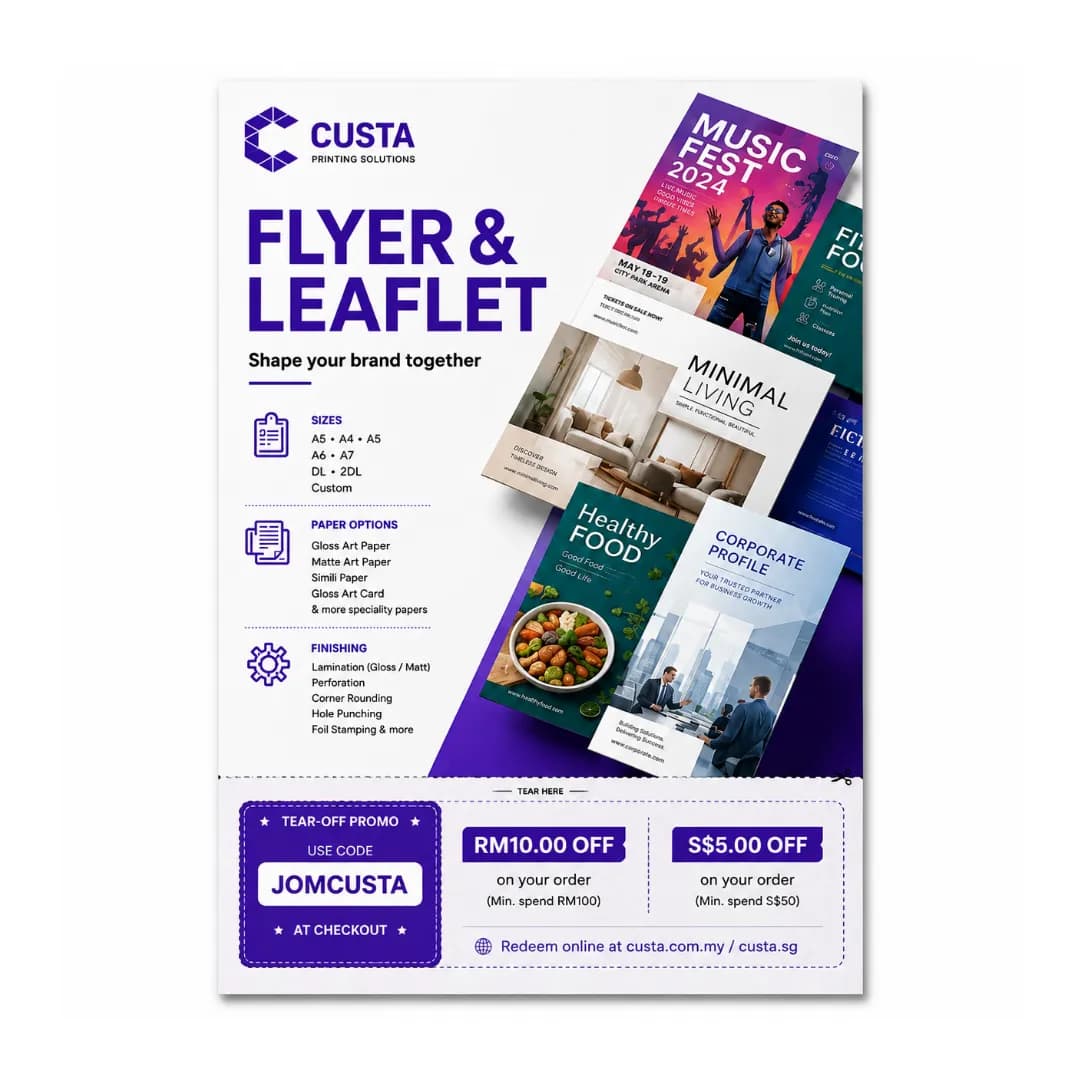 perforated flyer leaflet
