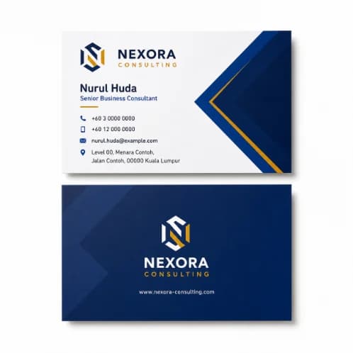 standard business card