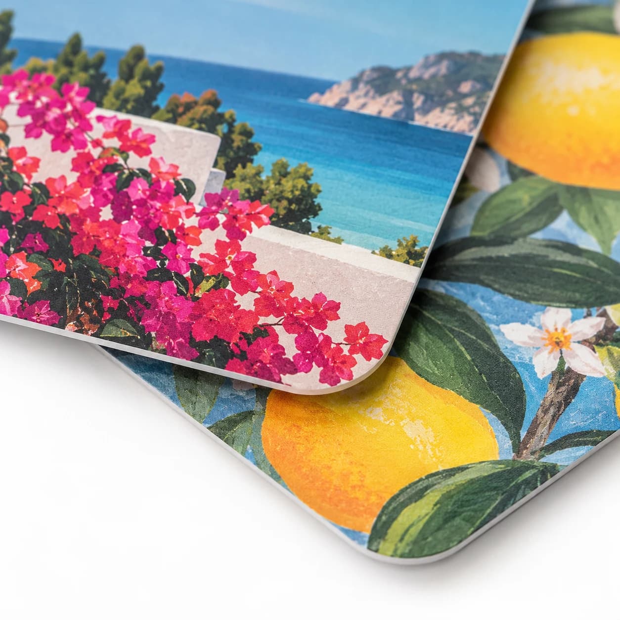 postcard rounded corners close up