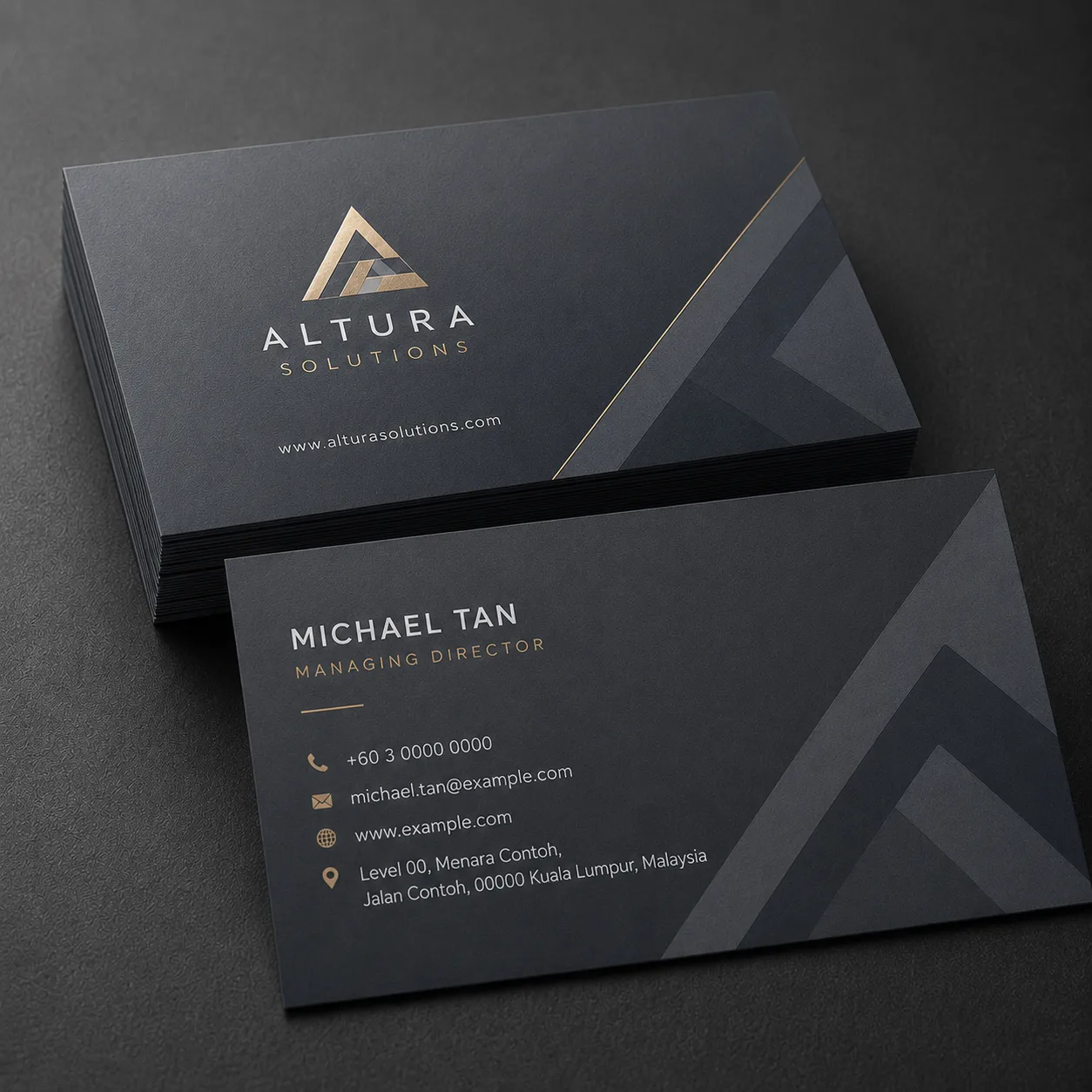 business card matte lamination