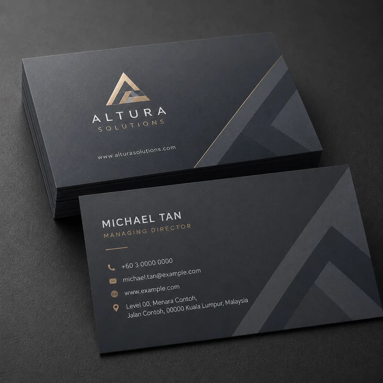 business card matte lamination