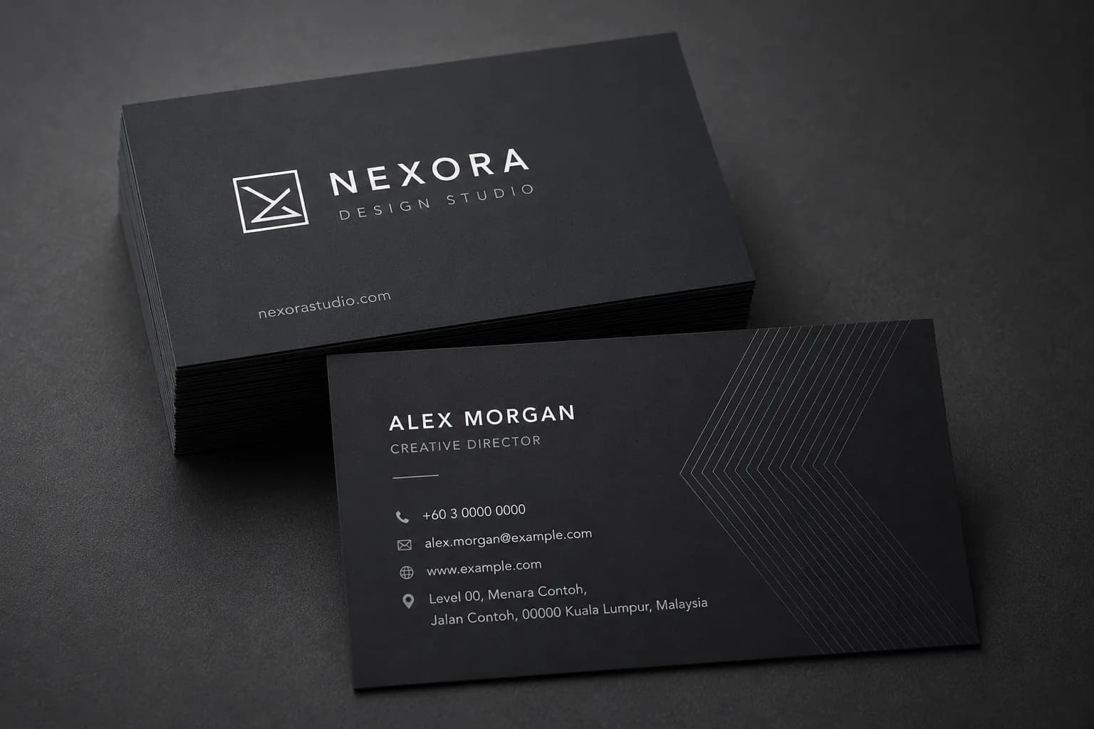 business card soft touch lamination