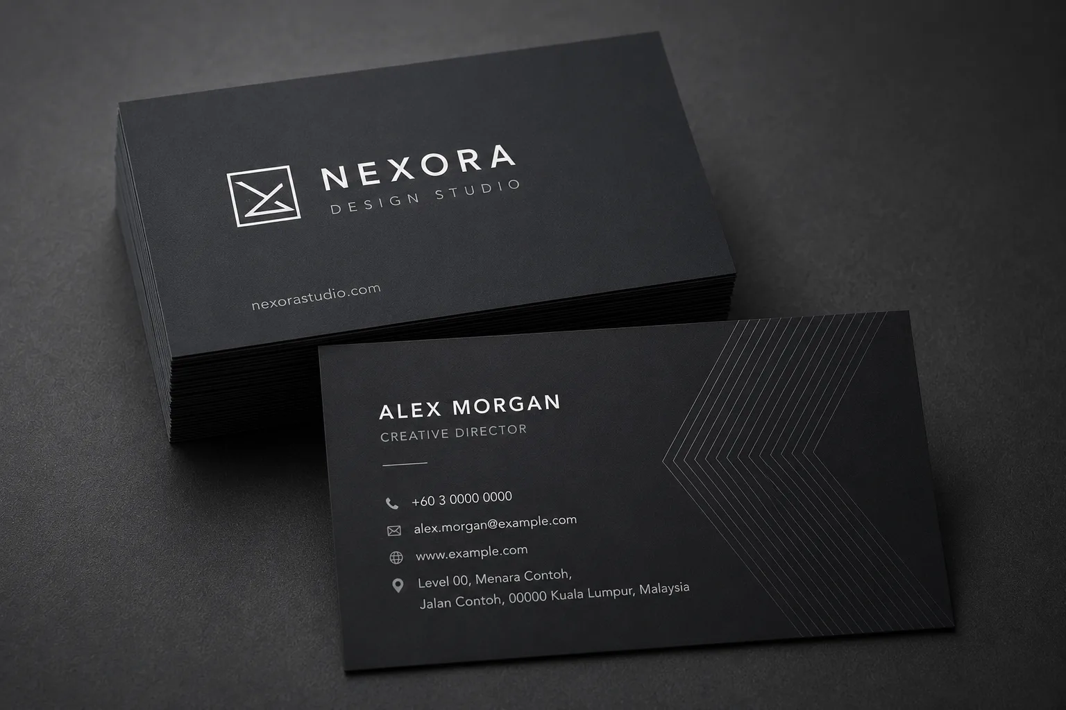 business card soft touch lamination
