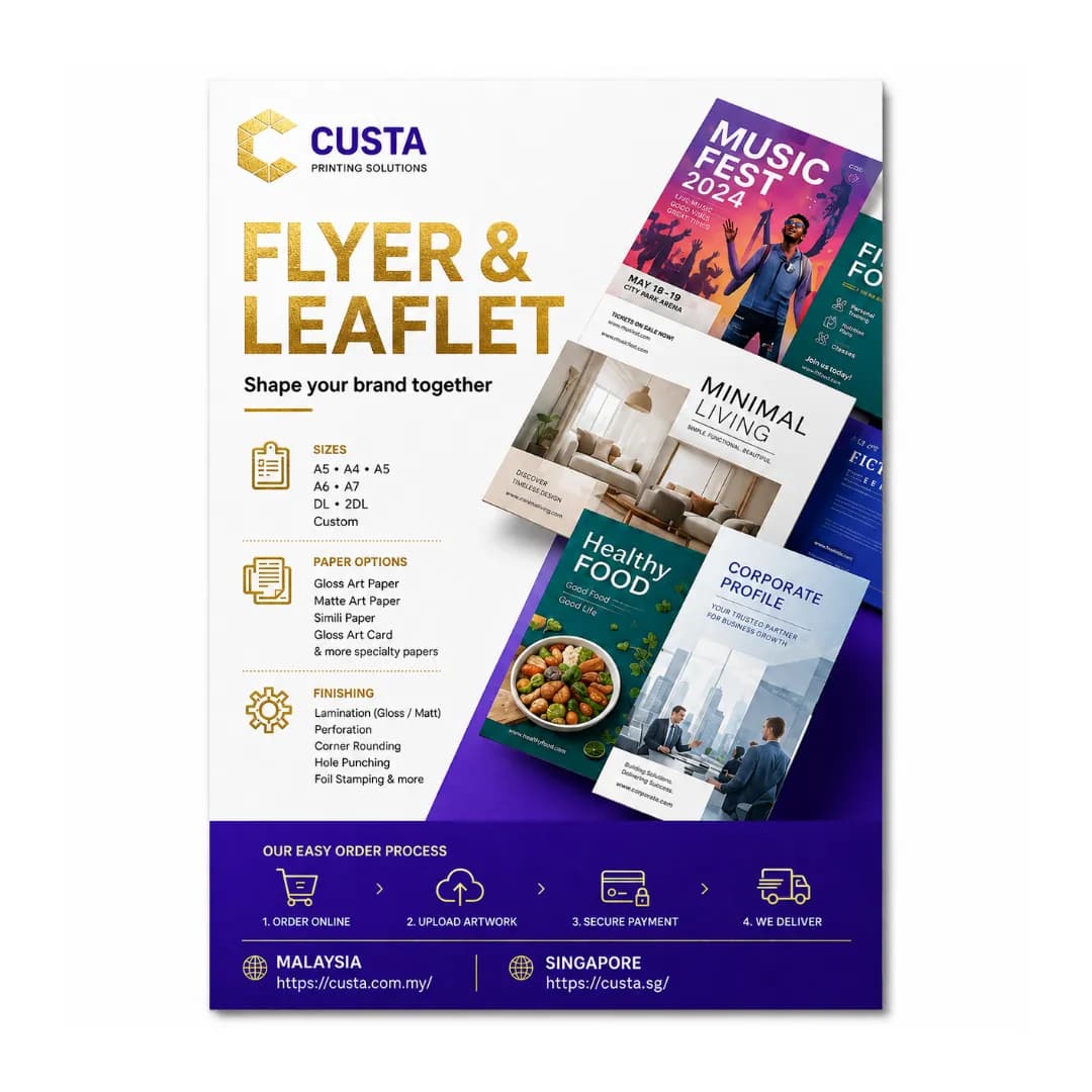 flyer foil stamping