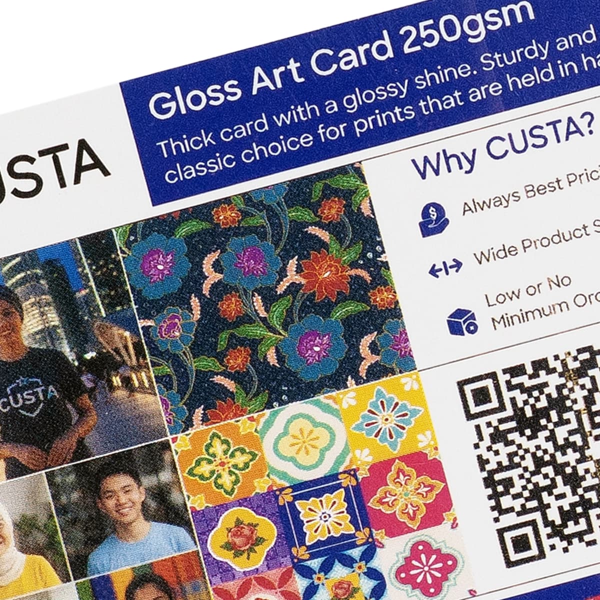 material gloss art card