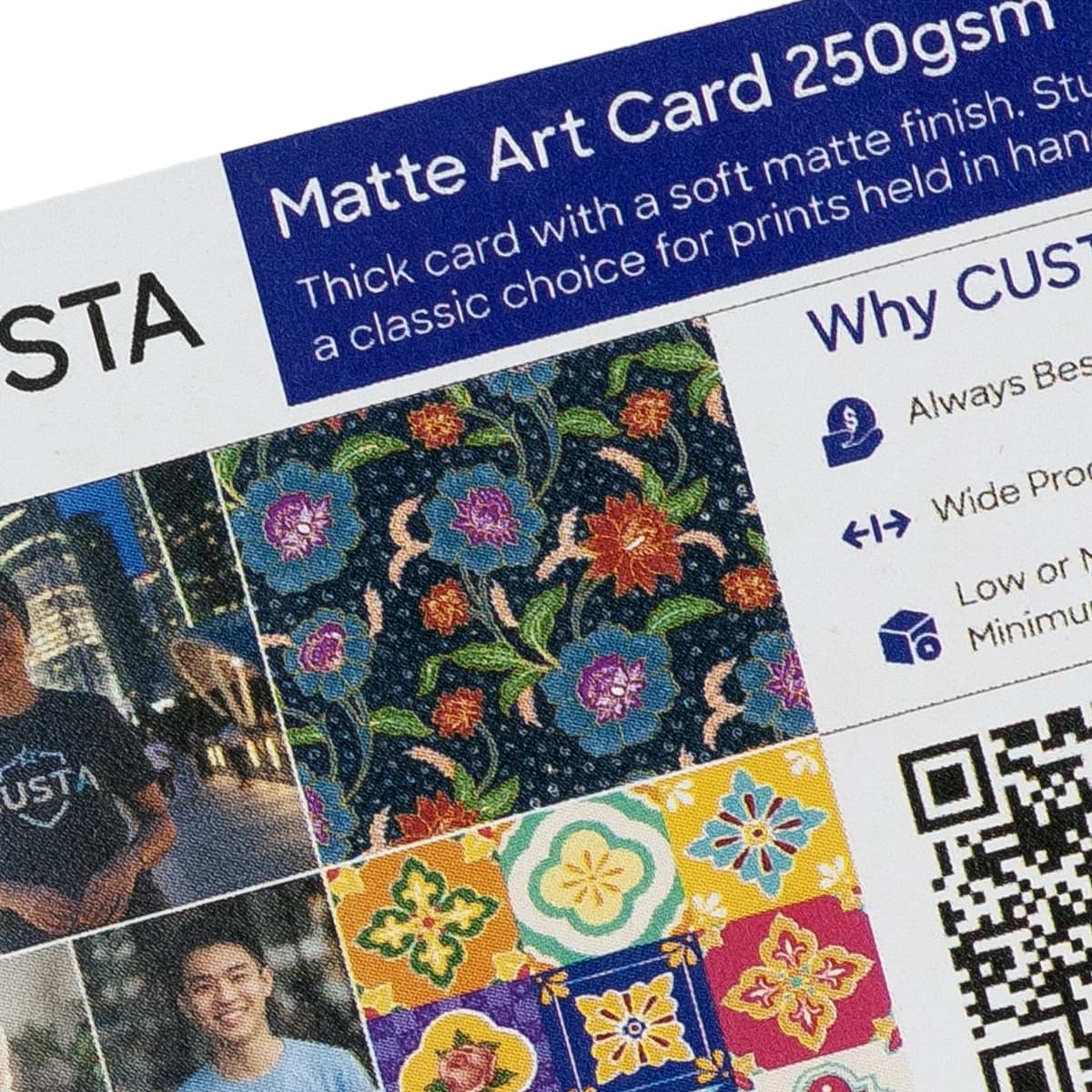material matte art card