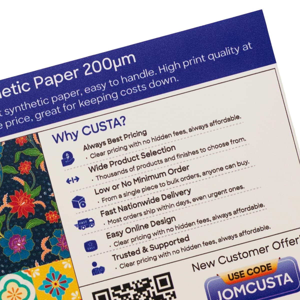 pp synthetic paper 200gsm