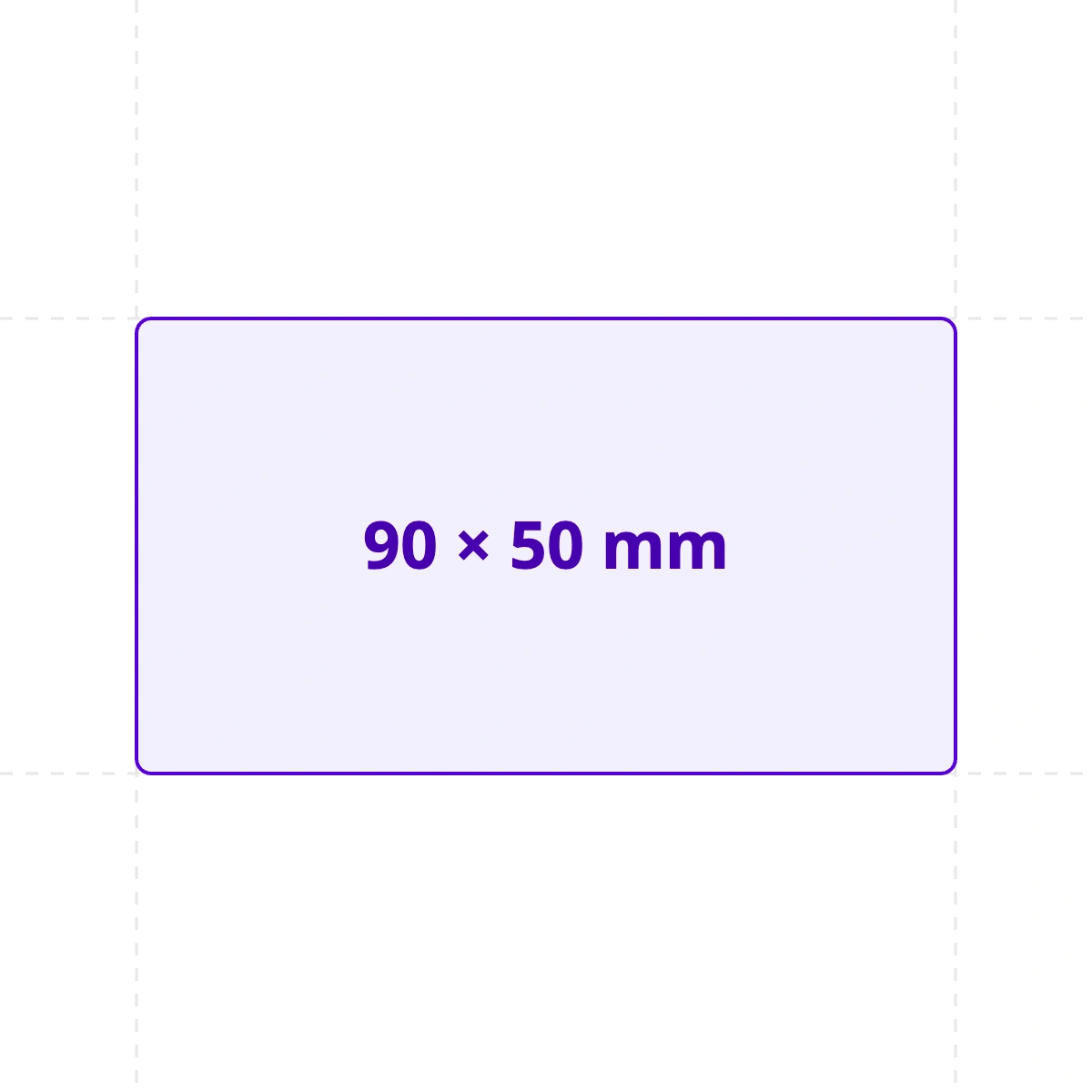 card size 90x50