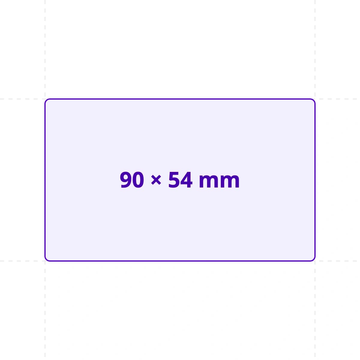card size 90x54