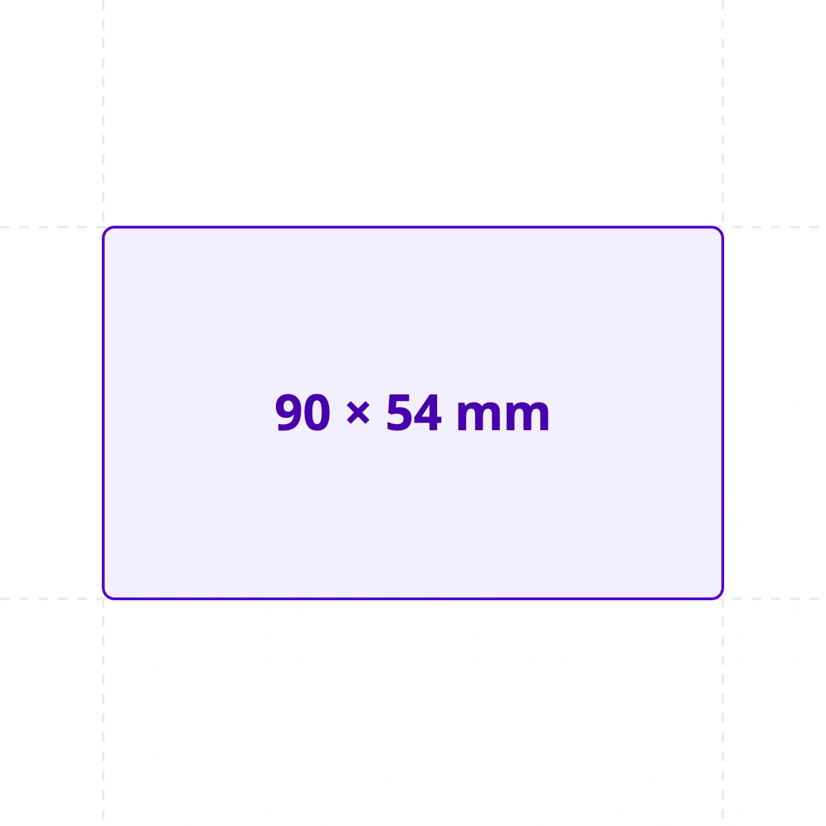 card size 90x54