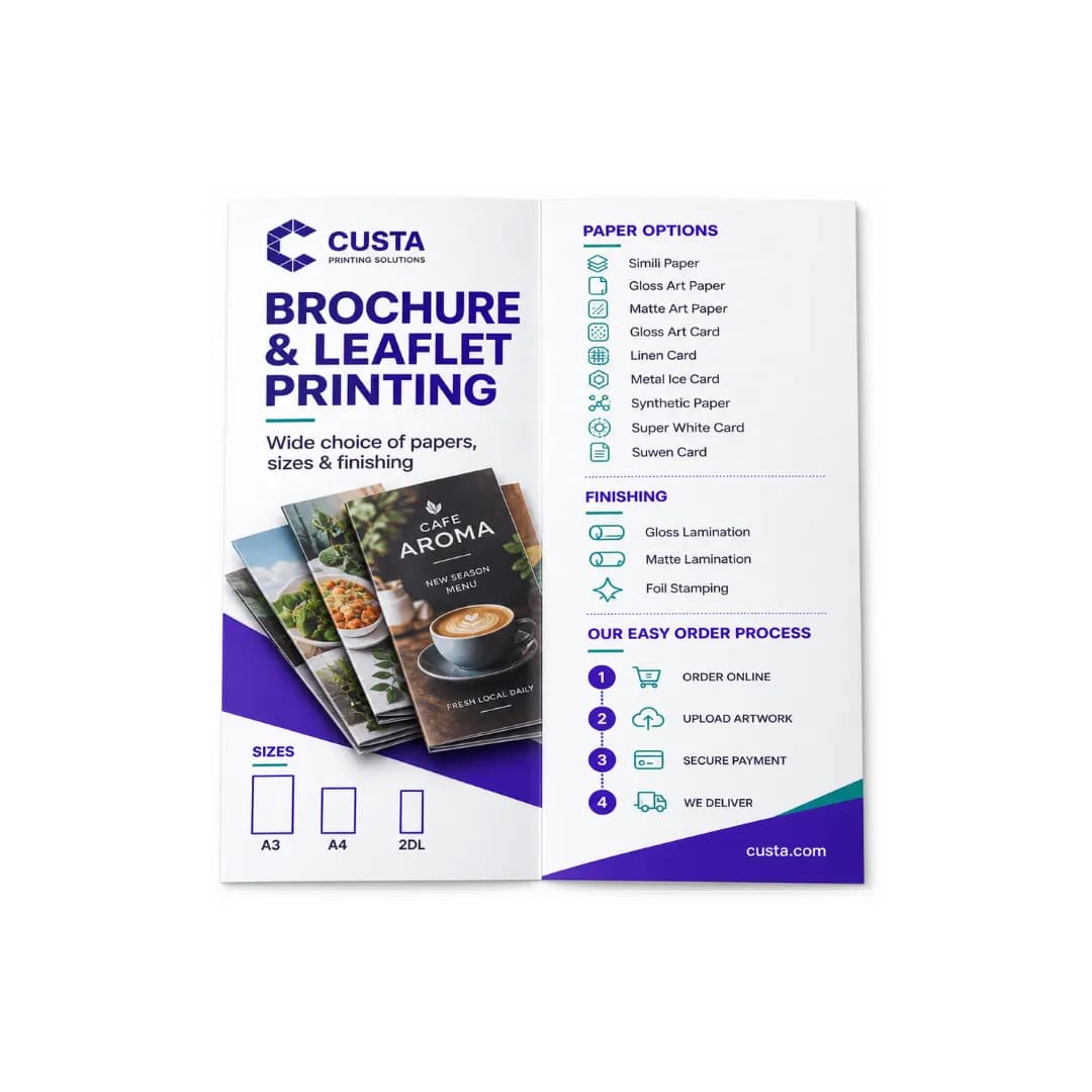 bi fold brochure leaflet 2dl