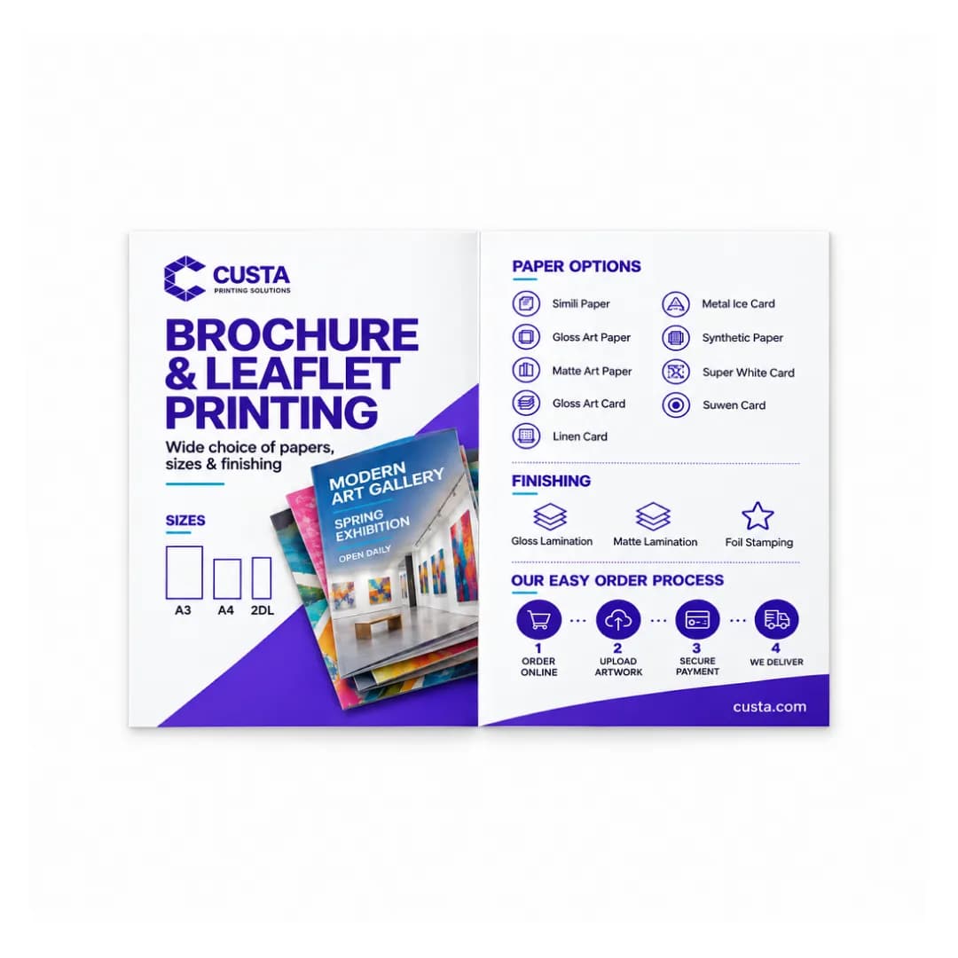 bi fold brochure leaflet a4